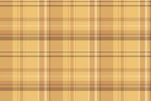 Many background texture seamless, rag plaid pattern fabric. Infinity check tartan textile in amber and orange colors. vector