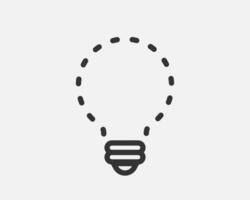 Light bulb icon . Llightbulb idea logo concept. Lamp electricity icons web design element. Led lights isolated silhouette. vector