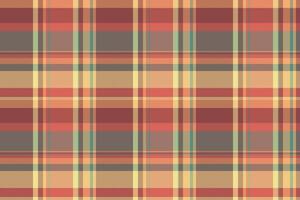 Poncho pattern background fabric, soft textile texture. Relax tartan seamless plaid check in red and teal colors. vector