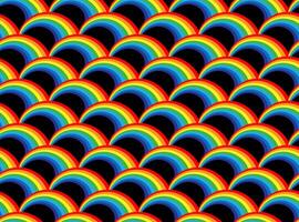 Rainbow pattern seamless. Colorful background texture design. Abstract cartoon stripes wallpaper. vector