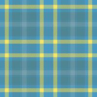 Tartan plaid pattern in blue. Print fabric texture seamless. Check background. vector