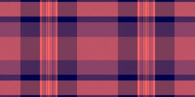 Minimalist check seamless textile, direct texture background. Warm pattern plaid tartan fabric in red and pink colors. vector