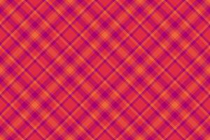 Give check background , ethnic texture textile fabric. Scrapbooking tartan plaid seamless pattern in red and pink colors. vector