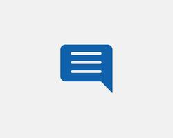 Chat icon design element. Talk bubble speech sign. Dialogue balloon. vector