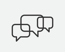 Talk bubble speech icon. Blank empty bubbles design elements. Chat on line symbol template. Dialogue balloon sticker silhouette. vector