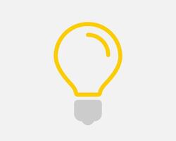Light bulb icon . Llightbulb idea logo concept. Lamp electricity icons web design element. Led lights isolated silhouette. vector