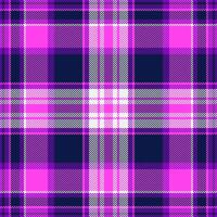 Customize seamless plaid , free check textile background. Old-fashioned tartan pattern texture fabric in dark and magenta colors. vector