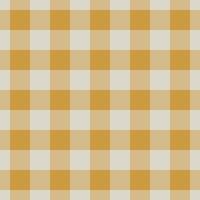 Paisley background textile texture, sketch pattern plaid seamless. Pano fabric check tartan in white and amber colors. vector