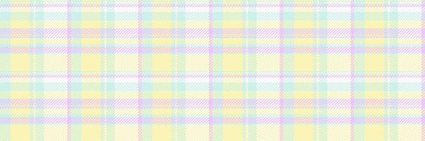 Tidy seamless background , 1970s pattern tartan texture. Colour fabric plaid check textile in light and white colors. vector