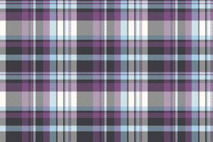 Furry textile tartan plaid, open seamless background texture. Hat pattern check fabric in dark and purple colors. vector