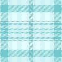 Neat pattern texture seamless, furniture background plaid textile. Merry fabric check tartan in light and light cyan colors. vector