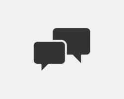 Chat icon design element. Talk bubble speech sign. Dialogue balloon. vector