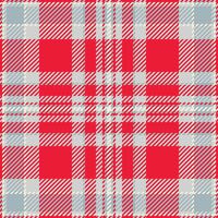 International tartan pattern, commerce textile seamless fabric. Apartment texture plaid background check in red and light gray colors. vector