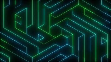 Digital Maze Line Seamless Loop Graphic Motion Background video
