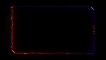 Stream Overlay Seamless Loop Frame Motion Background Two Tone video