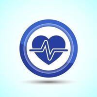 Heartbeat pulse Icon Design, Icon For Web and mobile application vector