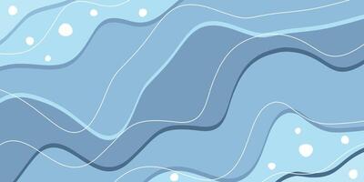 winter blue background with copy space area, design with snowy wave pattern. template for banner, greeting card, flyer, social media, presentation, web. vector