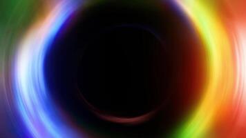 3D render, Neon lights glow abstract background, Bright circle colorful. Seamless loop background. video