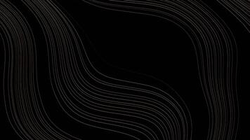 3d rendering, Abstract luxury lines and wave gold background video