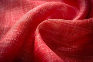 Red Fabric Texture Background for Design, Print, and Art Projects photo