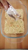 Spice Addition to Instant Noodles video