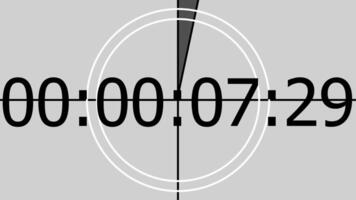 A clock with a circle on it and the time video