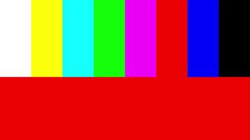Color bars on a TV monitor without signal. Noisy and distorted. Not working, Distortions and Interferences on the TV screen. Color frame to customize the colors of the TV. 4k color bar. video