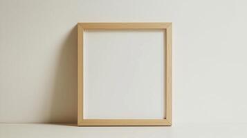 Vertical frame for mockup. room interior with mock up photo frame.