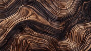 A piece of wood with a very intricate and detailed grain pattern. The wood appears to be aged and has a warm, earthy tone. The texture of the wood is rough and uneven, with many small knots and ridges photo