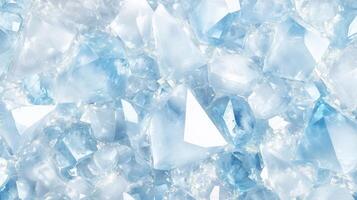 A close up of a blue and white diamond pattern. The diamonds are scattered throughout the image, creating a beautiful and intricate design. photo