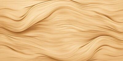 A wooden surface with a wavy pattern. The wood grain is visible and the surface appears to be textured. photo