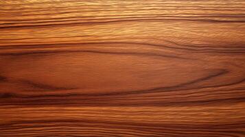 A close up of a wooden surface with a grainy texture. The wood appears to be aged and has a warm, natural feel to it. photo