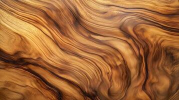 A close up of a wooden surface with a grainy texture. The wood appears to be aged and has a warm, natural feel to it. photo