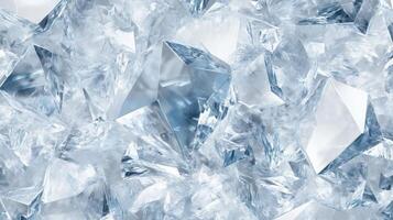 A close up of a blue and white diamond pattern. The diamonds are scattered throughout the image, creating a beautiful and intricate design. photo