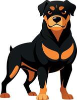 The dog's posture and expression convey a sense of strength and dominance vector