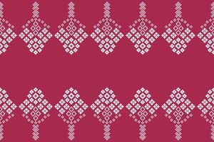 Pixel art pink cute color background motif fabric pattern. vector