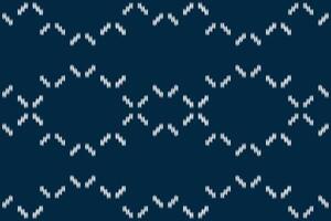 Ethnic blue color pattern traditional motif with ethnic design. vector