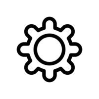 Setting Icon Line Design Style vector