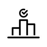 Top Position Icon Line Design Style vector