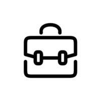 Briefcase Icon Line Design Style vector