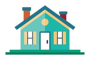 Clean and simple house icon vector