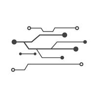 A circuit board with a few lines on it vector