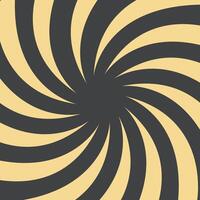 A black and yellow spiral pattern vector
