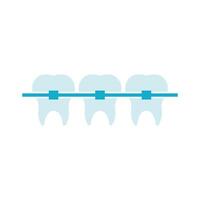 A toothbrush is on a chain with blue toothpaste vector