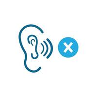 Noise cancellation icon, illustration vector