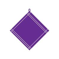 A purple square with a diamond shape on it vector
