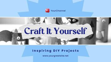Craft Inspiring Project Youtube Banner template