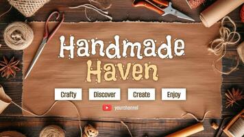 Handmade Haven Youtube Banner template