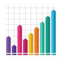 Decorative element for business template design. Business goals overview. vector