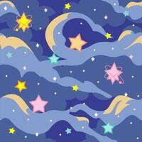 a galaxy pattern seamless background vector